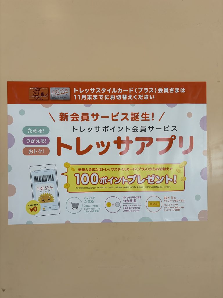 トレッサポイントアプリ